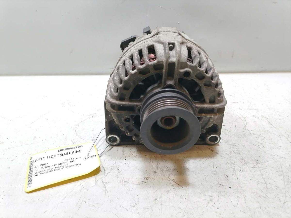 Opel Meriva A original Lichtmaschine Generator 1.6 77kw Bj.2007